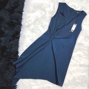 Prive’ Italia Navy Asymmetrical Dress